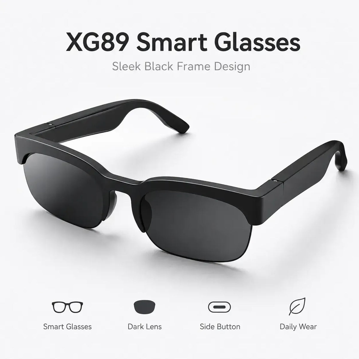 XG89 Smart Bluetooth Sunglasses – Wireless Audio, Built-In Microphone & Hands-Free Calling