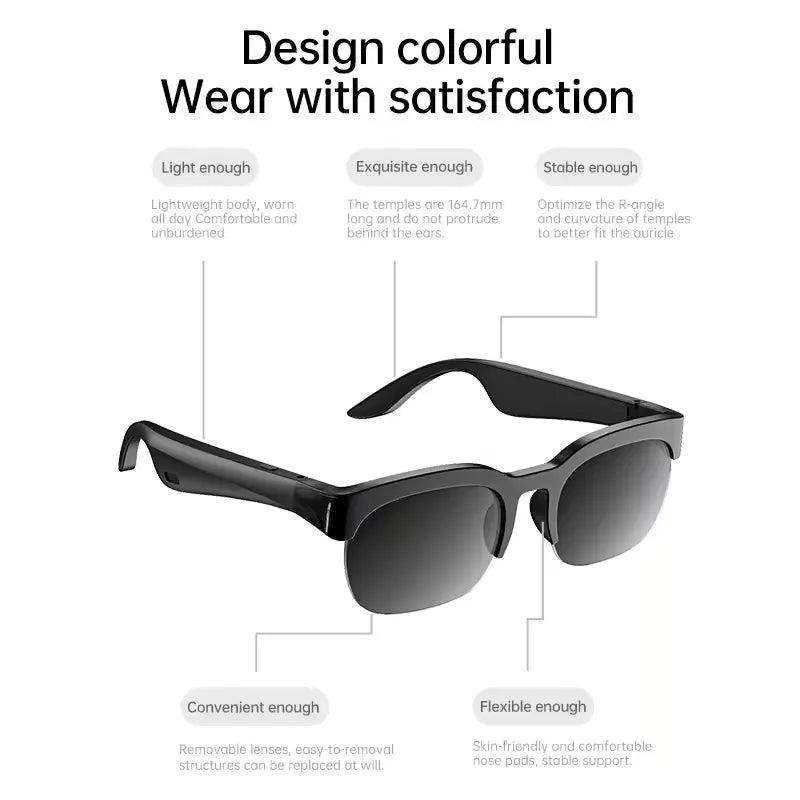 XG89 Smart Bluetooth Sunglasses – Wireless Audio, Built-In Microphone & Hands-Free Calling