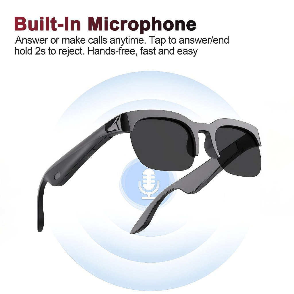 XG89 Smart Bluetooth Sunglasses – Wireless Audio, Built-In Microphone & Hands-Free Calling